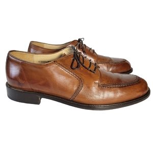 Pronto Uomo Italian leather brown oxfords Size 9.5